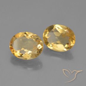 Gemas de Citrino Naranja dorado natural de 4.11 ct, Ovalada, VVS-VS