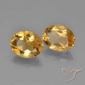 Gemas de Citrino Dorado naranja natural de 4.27 ct, Ovalada, VVS