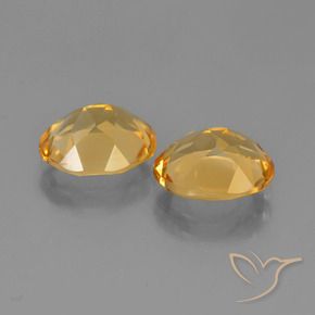 Gemas de Citrino Dorado naranja natural de 4.24 ct, Ovalada, VVS