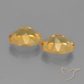 Gemas de Citrino Dorado oscuro medio natural de 4.80 ct, Ovalada, VS