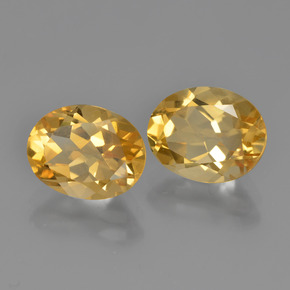 Gemas de citrino dorado natural de 4,65 ct, corte óvalo, VVS