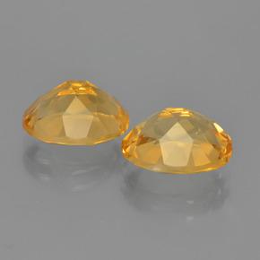 Gemas de citrino dorado natural de 4,65 ct, corte óvalo, VVS