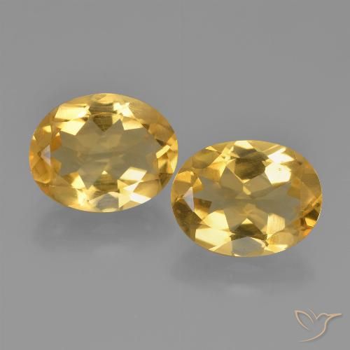 4.14ctw Natural Dorado oscuro medio Citrino, Ovalada, VVS-VS