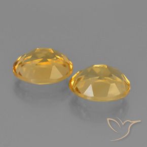 Gemas de Citrino Naranja dorado intenso natural de 4.61 ct, Ovalada, VS