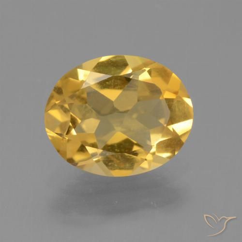 1.84ct Natural Naranja dorado Citrino, Ovalada, VVS-VS