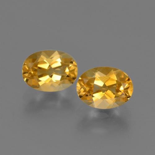 Gemas de citrino dorado natural de 2,38 ct, corte óvalo, VVS