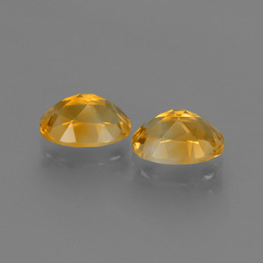 Gemas de citrino dorado natural de 2,38 ct, corte óvalo, VVS