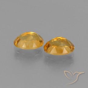 Gemas de Citrino Dorado naranja oscuro natural de 2.34 ct, Ovalada, VS