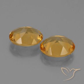 Gemas de Citrino Dorado-naranja claro natural de 4.02 ct, Ovalada, VVS-VS