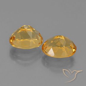 Gemas de Citrino Dorado naranja natural de 5.61 ct, Ovalada, VVS-VS