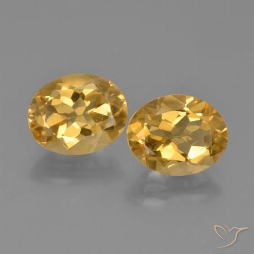 4.55ctw Natural Dorado-naranja claro Citrino, Ovalada, VVS-VS