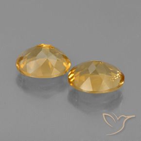 Gemas de Citrino Dorado-naranja claro natural de 4.55 ct, Ovalada, VVS-VS