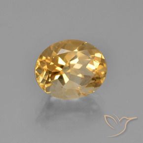Citrino dorado natural de 2,54 ct, corte óvalo, VVS