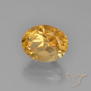 Citrino Dorado naranja natural de 2.85 ct, Ovalada, VVS-VS