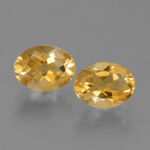 Gemas de Citrino Medium Dark-Golden natural de 2.19 ct, Corte Óvalo, VS