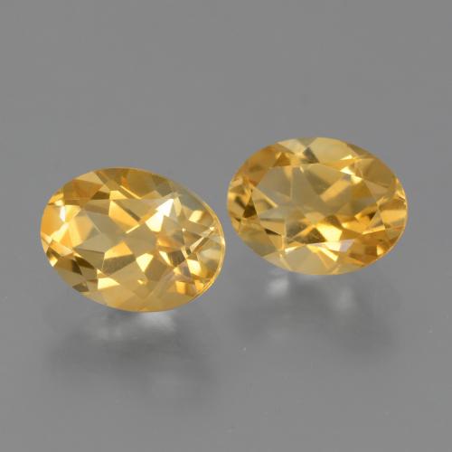 Gemas de Citrino Medium Dark-Golden natural de 2.19 ct, Corte Óvalo, VS