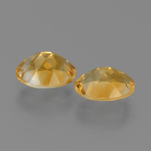 Gemas de Citrino Medium Dark-Golden natural de 2.19 ct, Corte Óvalo, VS