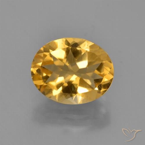 2.68ct Natural Naranja dorado intenso Citrino, Ovalada, VVS-VS