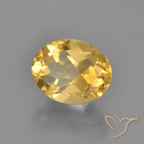 Citrino Naranja dorado natural de 2.65 ct, Ovalada, VVS
