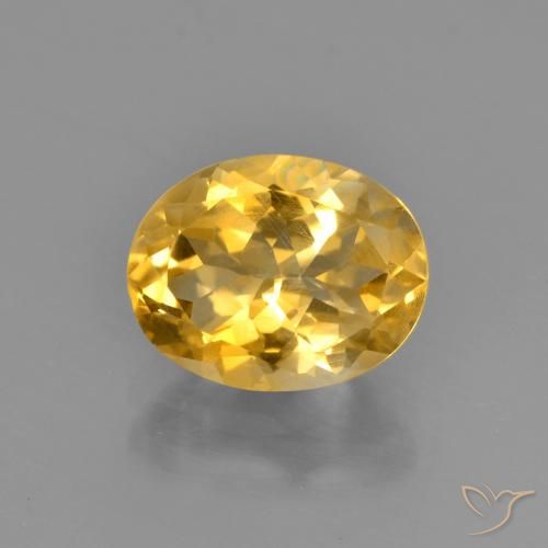 2.15ct Natural Dorado Citrino, Ovalada, VS