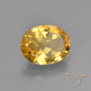Citrino Dorado natural de 1.84 ct, Ovalada, VVS-VS
