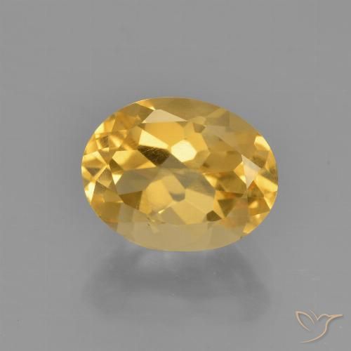 2.41ct Natural Dorado claro Citrino, Ovalada, VVS