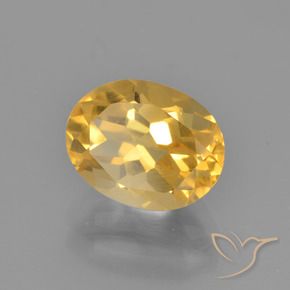 Citrino Dorado claro natural de 2.41 ct, Ovalada, VVS