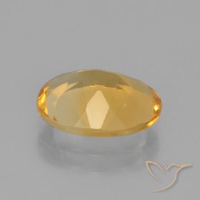 Citrino Dorado oscuro medio natural de 2.09 ct, Ovalada, VS