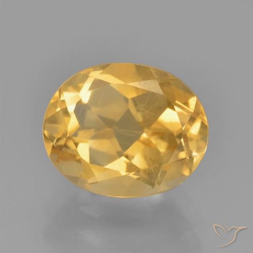 2.57ct Natural Dorado claro Citrino, Ovalada, VS