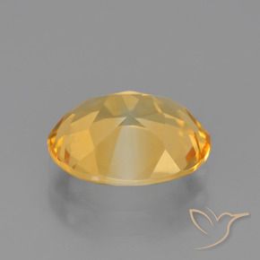 Citrino Dorado medio natural de 2.13 ct, Ovalada, VVS-VS