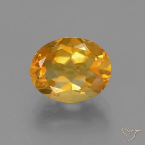 2.31ct Natural Naranja medio Citrino, Ovalada, VVS-VS