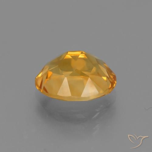 Citrino Naranja medio natural de 2.31 ct, Ovalada, VVS-VS