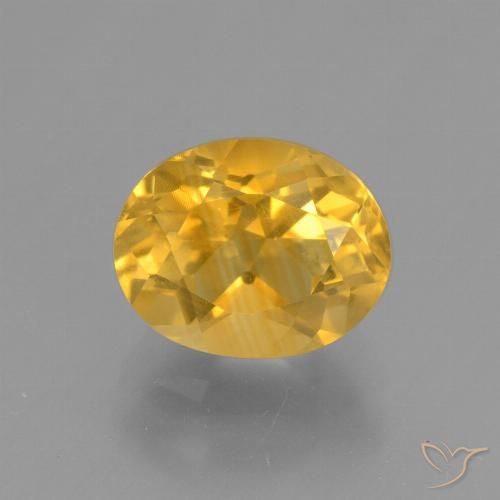 2.57ct Natural Dorado claro Citrino, Ovalada, VVS-VS