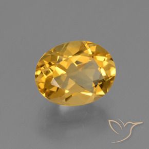 Citrino Dorado claro natural de 2.26 ct, Ovalada, VVS