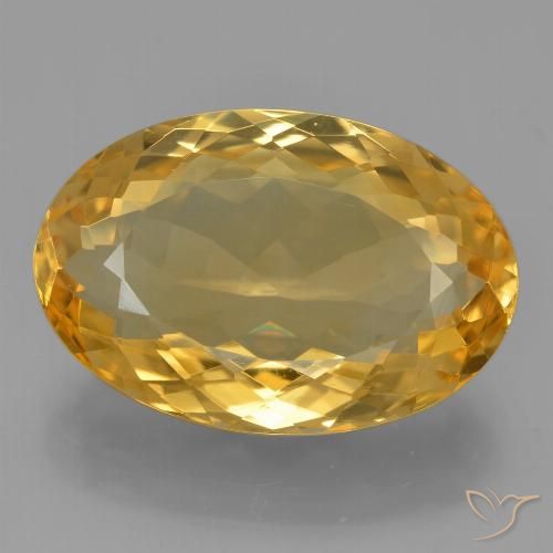 9.54ct Natural Dorado oscuro medio Citrino, Ovalada, VVS