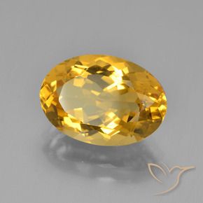 Citrino Naranja dorado natural de 4.58 ct, Ovalada, VVS