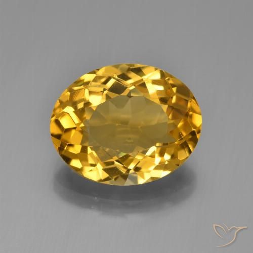 4.59ct Natural Dorado Citrino, Ovalada, VVS