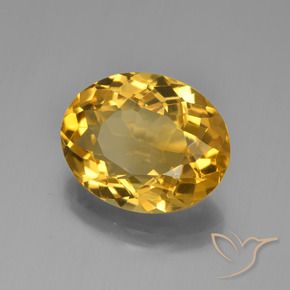 Citrino Dorado natural de 4.59 ct, Ovalada, VVS