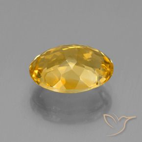 Citrino Dorado natural de 4.59 ct, Ovalada, VVS