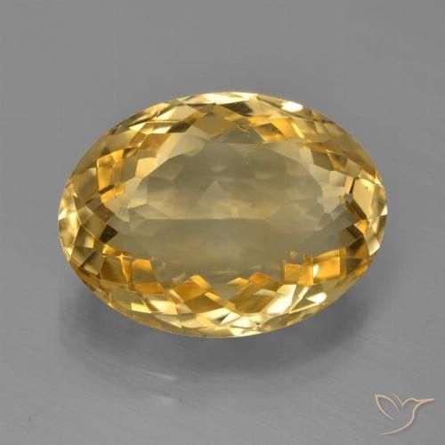 7.96ct Natural Dorado Citrino, Ovalada, VVS