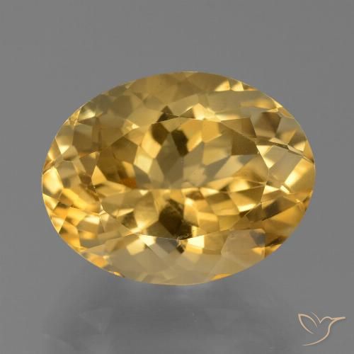 8.35ct Natural Dorado Citrino, Ovalada, VVS
