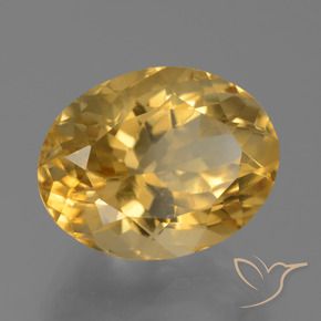 Citrino Dorado natural de 8.35 ct, Ovalada, VVS