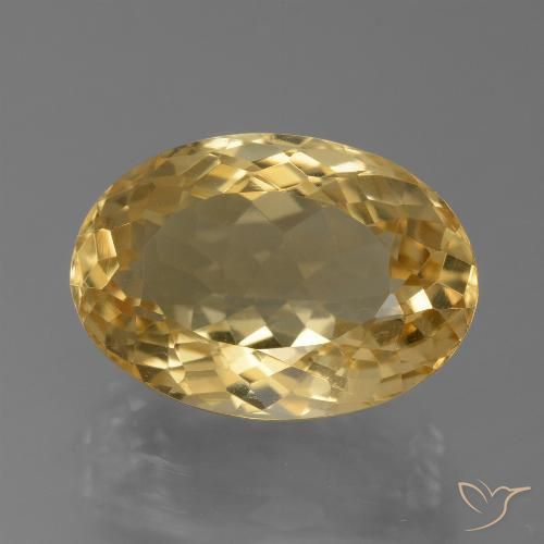 8.04ct Natural Naranja dorado Citrino, Ovalada, VVS