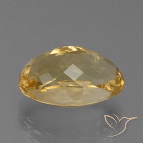 Citrino Naranja dorado natural de 8.04 ct, Ovalada, VVS