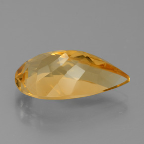 Citrino dorado natural de 7,46 ct, en forma de pera, VVS