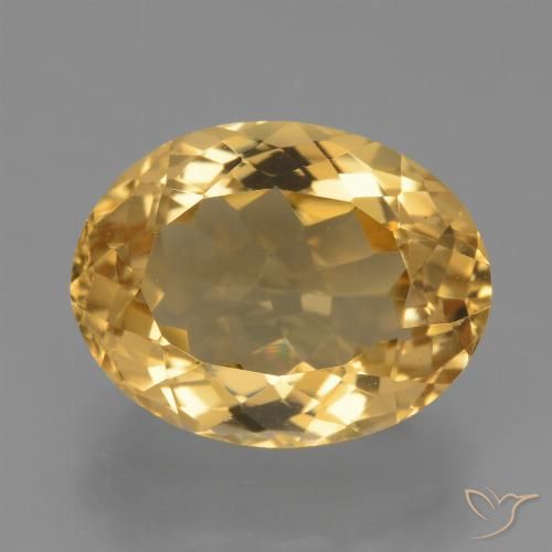 6.23ct Natural Naranja dorado intenso Citrino, Ovalada, VVS