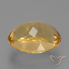Citrino Naranja dorado intenso natural de 6.23 ct, Ovalada, VVS