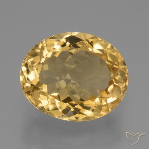 6.73ct Natural Dorado oscuro medio Citrino, Ovalada, VVS