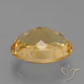 Citrino Dorado oscuro medio natural de 6.73 ct, Ovalada, VVS