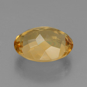 Citrino Naranja dorado intenso natural de 5.81 ct, Corte Óvalo, VVS